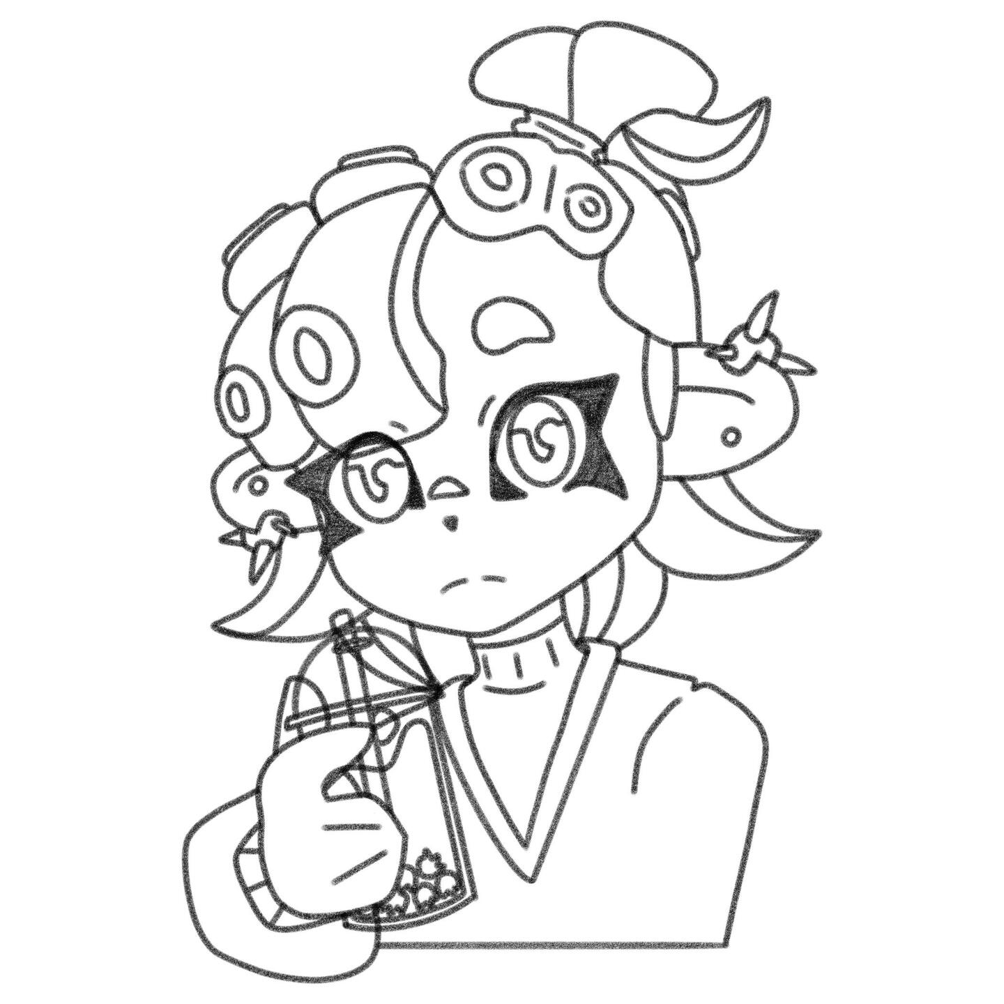 Half-body // Lineart